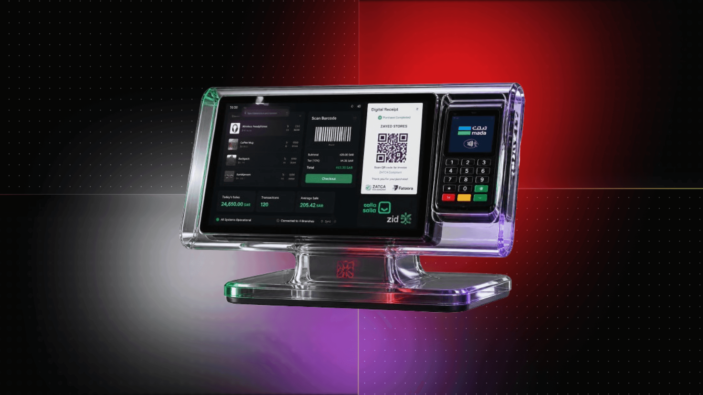 Retail POS Software Saudi Arabia — Multi-Branch Chain POS with ZATCA Phase 2, Mada Integration, Salla/Zid Alternative, and Inventory Management for Saudi Retailers (2026)